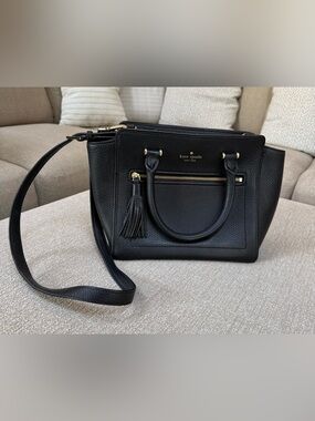 Kate Spade Black Pebbled Leather Purse